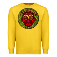Lemon african masks round earrings 4 Premium Sweatshirt - BundleAndBundleShop