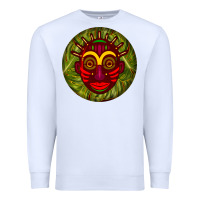 White african masks round earrings 4 Premium Sweatshirt - BundleAndBundleShop