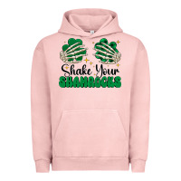 Pigment Salmon shake your shamrocks Urban Hoodie - CowhideDigitalArt