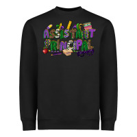Black assistant principal mardi gras Heavyweight Sweatshirt - CowGirlArtShop