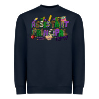 Navy assistant principal mardi gras Heavyweight Sweatshirt - CowGirlArtShop