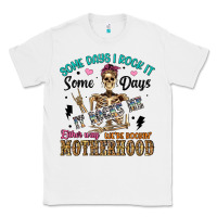 White some days i rock it some days it rocks me either w Classic Tee - Artiststas