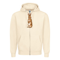 Sandshell Bunny Easter Zipper Hoodie - OliviaCreatesArt