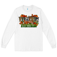 White pumpkin spice everything fall Long Sleeve Tee - NancyCooperArtShop