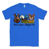 True Royal Peace Love Bengal Cat Head Classic Tee - LillyAllenDesigns