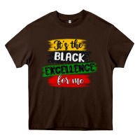 Chocolate Brown it s the black excellence for me Heavy Core Tee - MaliasSmallBusiness