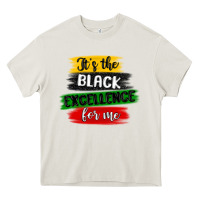 Cream it s the black excellence for me Heavy Core Tee - MaliasSmallBusiness
