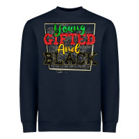 Navy young gifted and black Heavyweight Sweatshirt - CowGirlArtShop