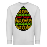 Dove Grey african masks teardrop Premium Sweatshirt - BundleAndBundleShop