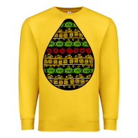 Lemon african masks teardrop Premium Sweatshirt - BundleAndBundleShop