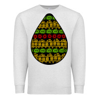 Oatmeal Heather african masks teardrop Premium Sweatshirt - BundleAndBundleShop