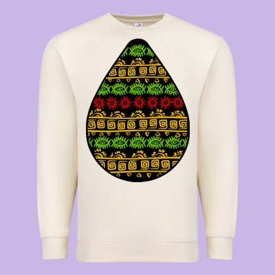 African Masks Teardrop Premium Sweatshirt Designed By Bundleandbundleshop
