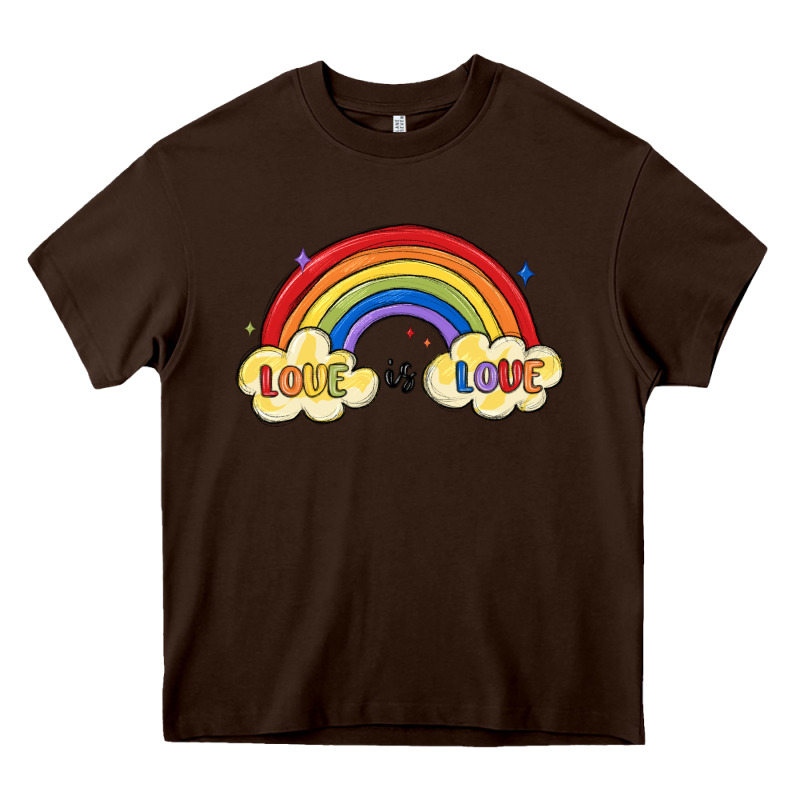 Love Is Love Lgbtq Heavy Core Tee by MaliasSmallBusiness | Teevron