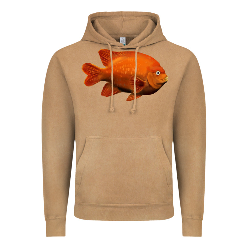 California Garibaldi Fish Vintage Hoodie by RanaPortraitStore | Teevron