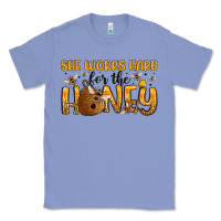 Colony Blue she works hard for the honey Classic Tee - Artiststas