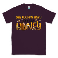 Plum she works hard for the honey Classic Tee - Artiststas