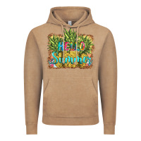 Vintage Coffee hello summer pineapple Vintage Hoodie - BarkalooDesign