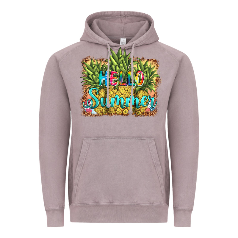 Hello Summer Pineapple Vintage Hoodie by BarkalooDesign | Teevron
