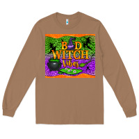 Toasted Coconut bad witch vibes Long Sleeve Tee - NancyCooperArtShop