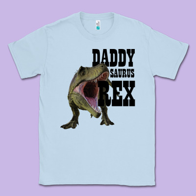 Daddy Saurus Rex Classic Tee Designed By Bettercallsaul
