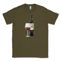 Army Green California Wine Classic Tee - RanaPortraitStore