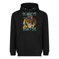 Black Cowboys Don't Die Heavyweight Hoodie - FaDigitalArtStudio