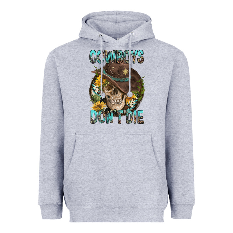 Cowboys Don't Die Heavyweight Hoodie by FaDigitalArtStudio | Teevron