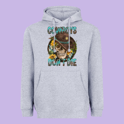 Cowboys Don't Die Heavyweight Hoodie Designed By Fadigitalartstudio