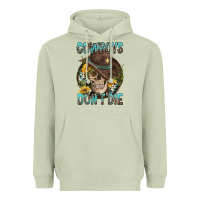 Matcha Cowboys Don't Die Heavyweight Hoodie - FaDigitalArtStudio