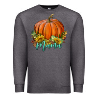 Charcoal Heather pumpkin mama Premium Sweatshirt - BundleAndBundleShop