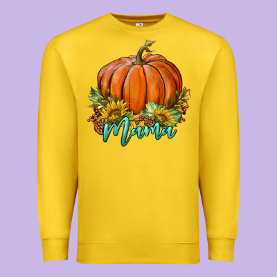 Pumpkin Mama Premium Sweatshirt Designed By Bundleandbundleshop