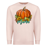 Pale Pink pumpkin mama Premium Sweatshirt - BundleAndBundleShop