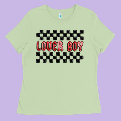 Lover Boy Ladies Tee Designed By Maliassmallbusiness