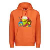 Carrot Softball Frappe Coffee Premium Hoodie - FaDigitalArtStudio