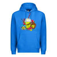 True Royal Softball Frappe Coffee Premium Hoodie - FaDigitalArtStudio