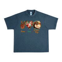 Midnight Navy Peace Love Guinea Pigs Urban Heavy Tee - Bettercallsaul