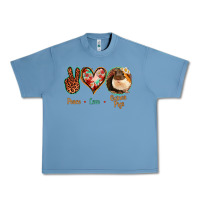 Pebble Blue Peace Love Guinea Pigs Urban Heavy Tee - Bettercallsaul