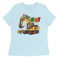 Baby Blue a little dirt never hurt Ladies Tee - MaliasSmallBusiness