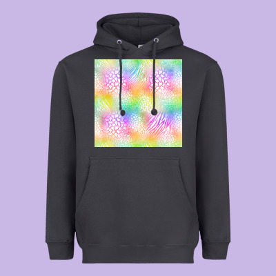 Neon Safari Seamless Pattern Heavyweight Hoodie Designed By Bundleandbundleshop