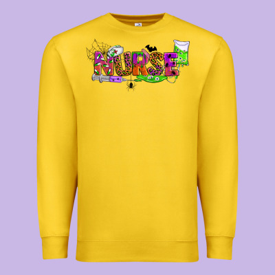 Halloween Nurse Premium Sweatshirt Designed By Bundleandbundleshop
