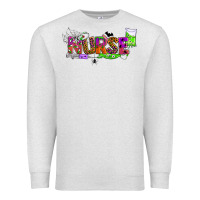 Oatmeal Heather halloween nurse Premium Sweatshirt - BundleAndBundleShop