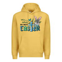 Antique Gold My First Easter Bunny Boy Premium Hoodie - RanaPortraitStore