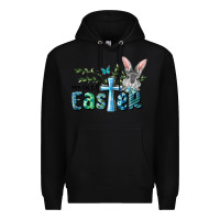Black My First Easter Bunny Boy Premium Hoodie - RanaPortraitStore
