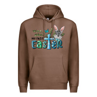 Chestnut My First Easter Bunny Boy Premium Hoodie - RanaPortraitStore