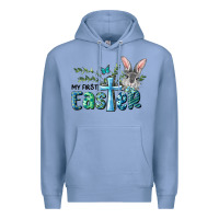 Colony Blue My First Easter Bunny Boy Premium Hoodie - RanaPortraitStore