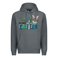 Rock My First Easter Bunny Boy Premium Hoodie - RanaPortraitStore