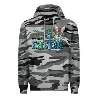 Slate Camo My First Easter Bunny Boy Premium Hoodie - RanaPortraitStore