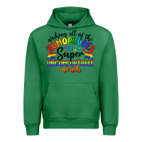 Emerald wishing all of the homophobes uncomfortable month Urban Hoodie - Artiststas
