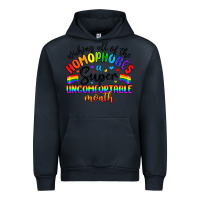 Navy wishing all of the homophobes uncomfortable month Urban Hoodie - Artiststas