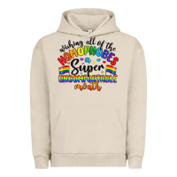 Pigment French Oak wishing all of the homophobes uncomfortable month Urban Hoodie - Artiststas
